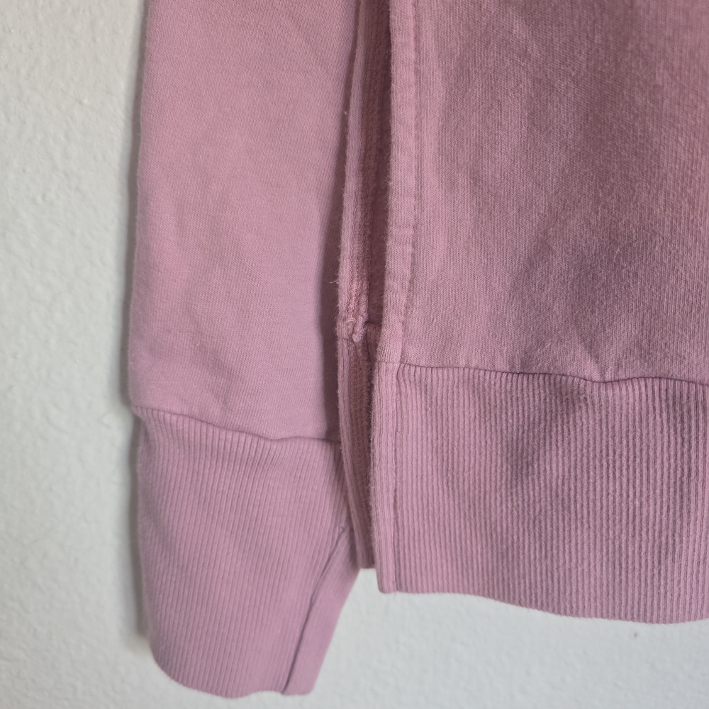 Elegant Pink Cold Shoulder Sweatshirt - Picture 3 of 6